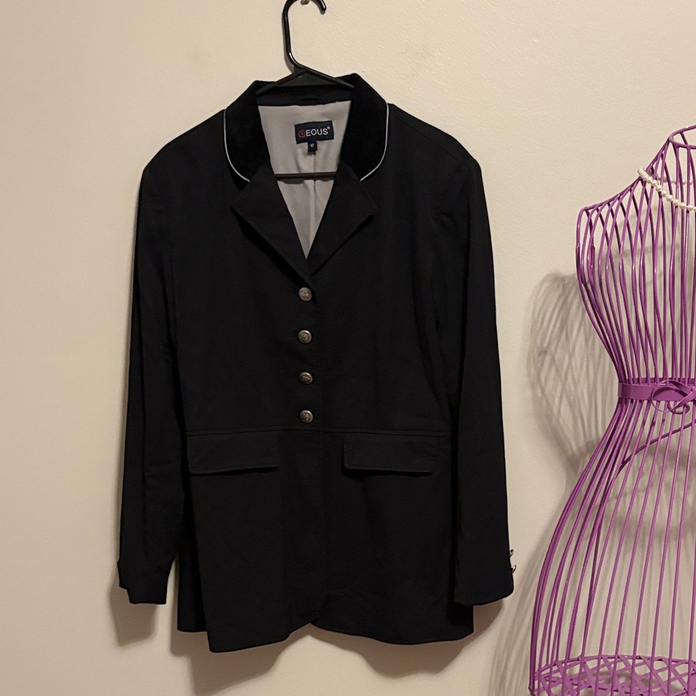 Women's Eous Black Dressage Riding Coat